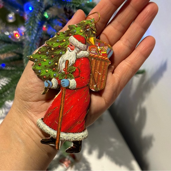 Christmas Ornaments Card Board Printed Image Santa Christmas ornaments - Picture 6 of 16